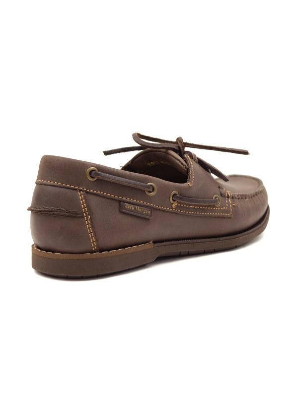 Sapato de Vela para Homem Jack Morgan em pele Castanho Nobuk