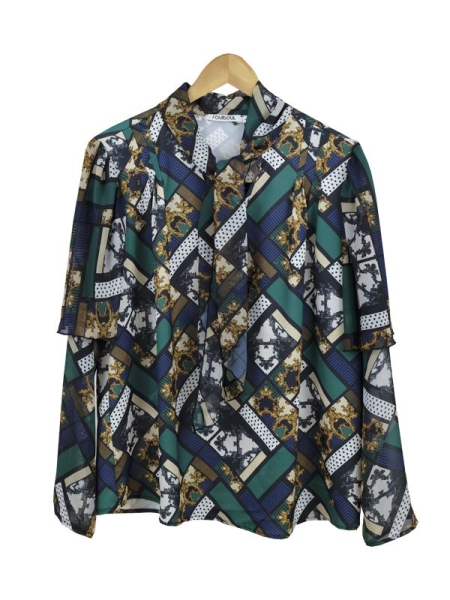 Blusa Senhora Com Folho Foursoul