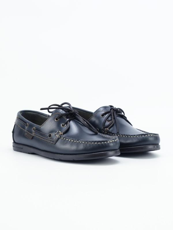 Sapato Vela para Homem Jack Morgan em pele Azul Escuro