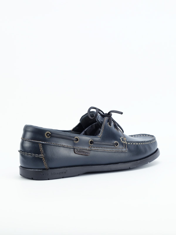 Sapato Vela para Homem Jack Morgan em pele Azul Escuro