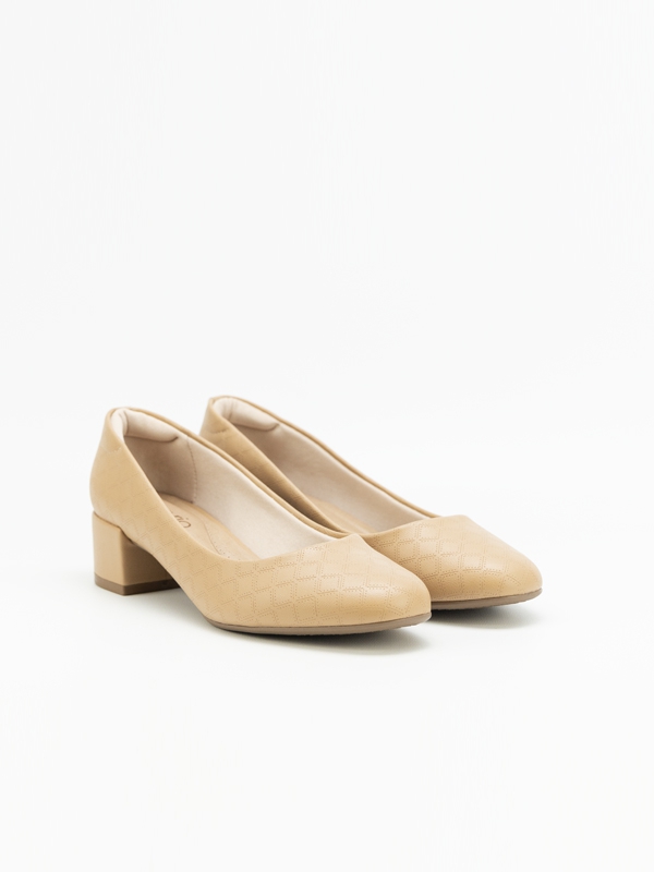 Sapatos salto baixo, conforto, sola flexível, beira rio