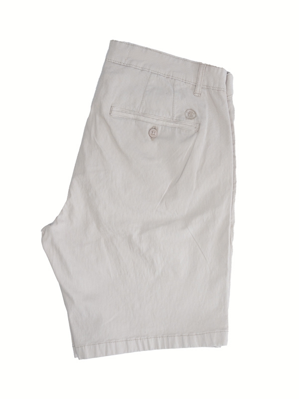 Calções Coronel Tapioca, cor bege, sem bolsos