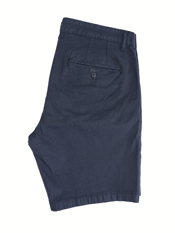 Calções Coronel Tapioca, cor azul escuro, sem bolsos