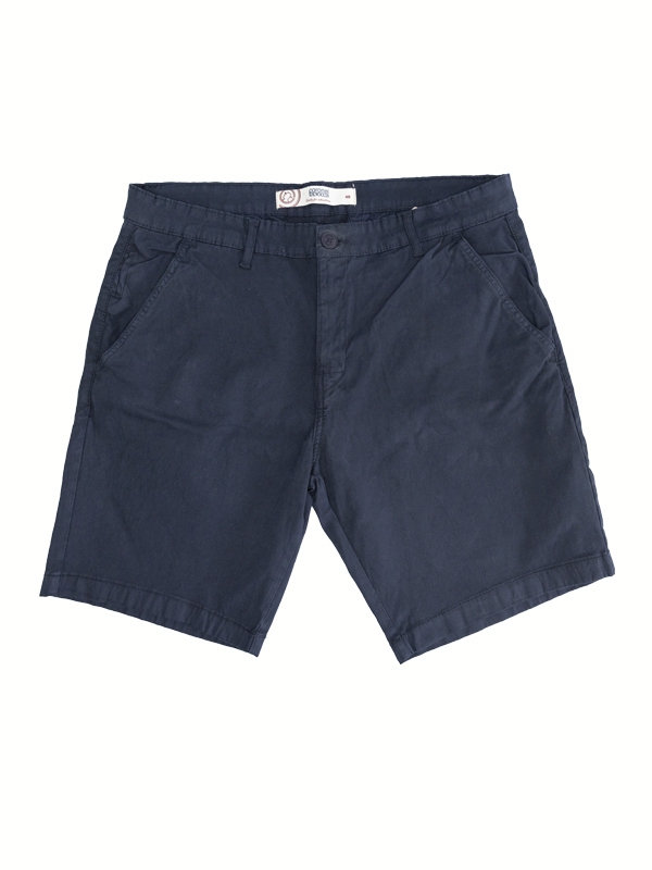 Calções Coronel Tapioca, cor azul escuro, sem bolsos