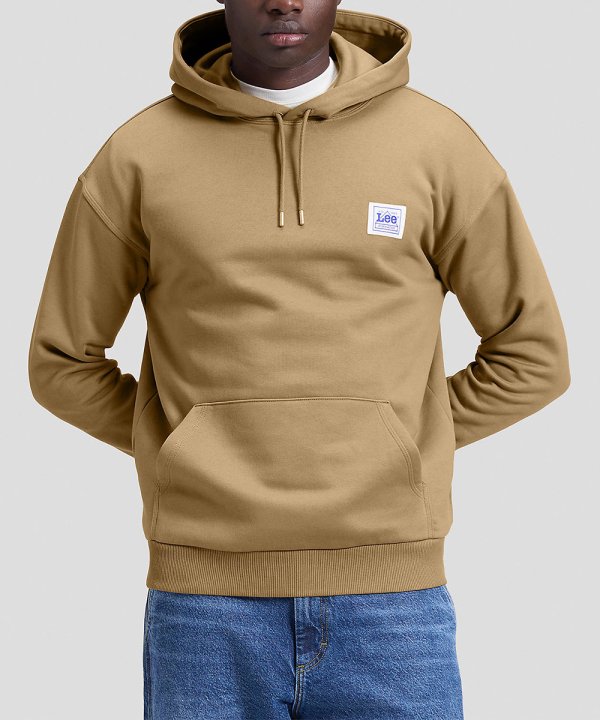 Sweatshirt Homem Lee, Camisola Capuz, Hoodie, Cor Khaki