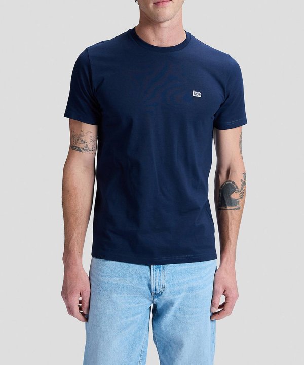 T-shirt Homem Lee, Cor Azul Escuro, Decote Redondo, Manga Curta