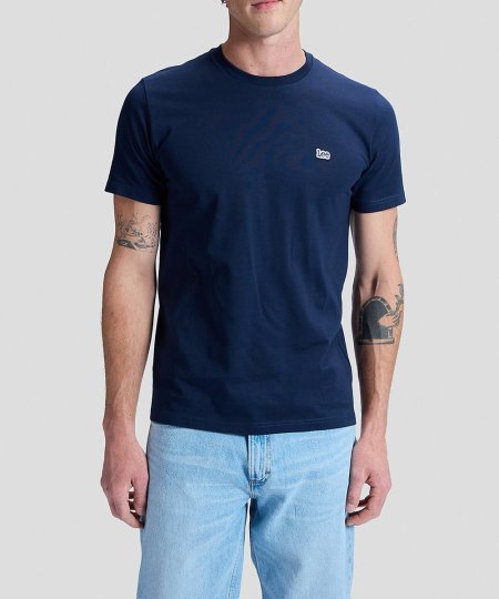 T-shirt Homem Lee, Cor Azul Escuro, Decote Redondo, Manga Curta