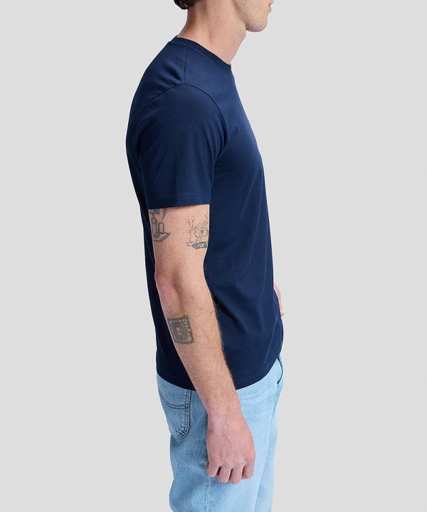 T-shirt Homem Lee, Cor Azul Escuro, Decote Redondo, Manga Curta