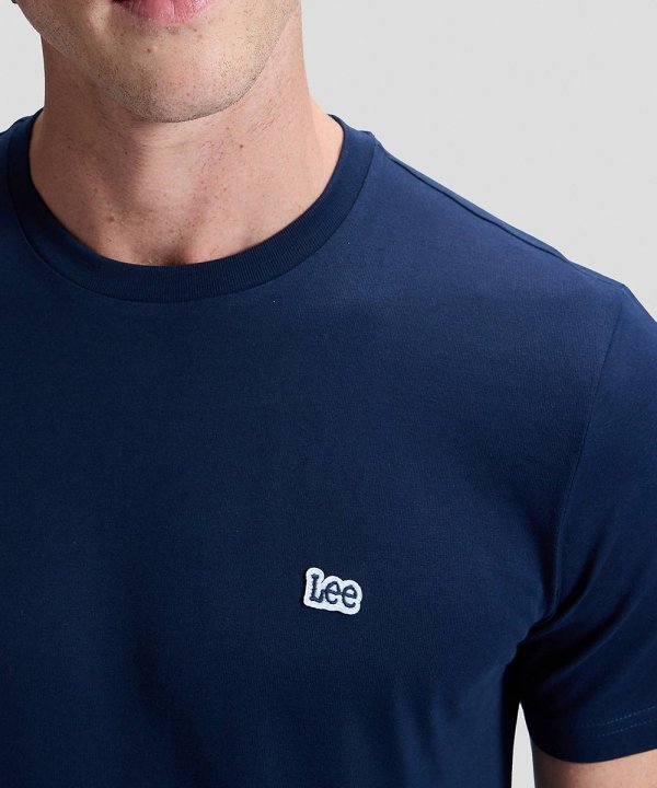 T-shirt Homem Lee, Cor Azul Escuro, Decote Redondo, Manga Curta