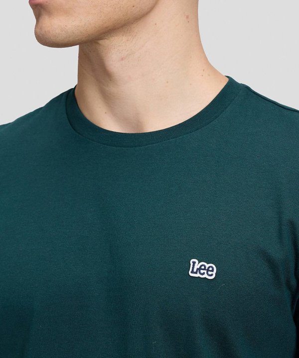 T-shirt Homem Lee, Cor Verde Escuro, Decote Redondo, Manga Curta