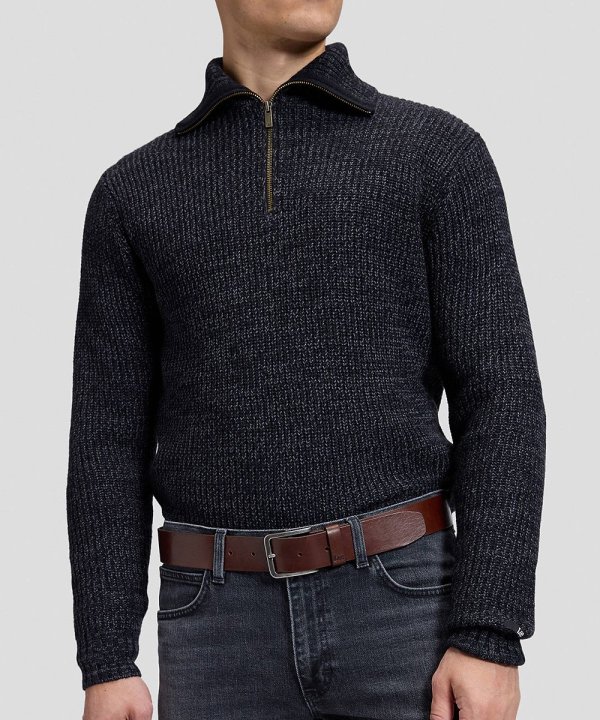 Cinto Homem Marca Lee, em Pele, na Cor Dark Brown — foto 1 de 2