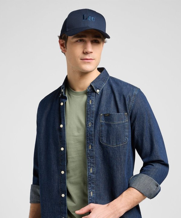 Boné Homem Lee, Cap Lee, Cor Azul Escuro — foto 2 de 3